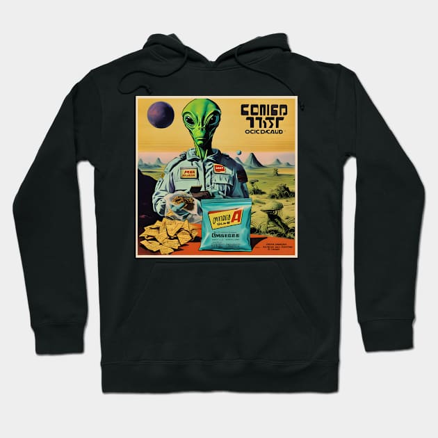 Alien Snacks Hoodie by JonHale